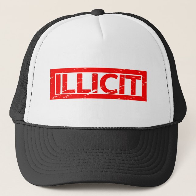 Illicit Stamp Trucker Hat (Front)
