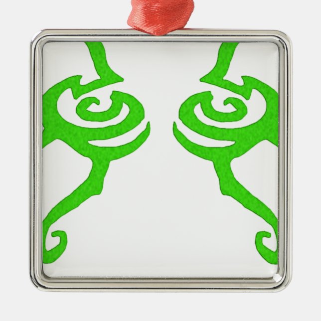 Illidan Rune Design Metal Tree Decoration (Front)