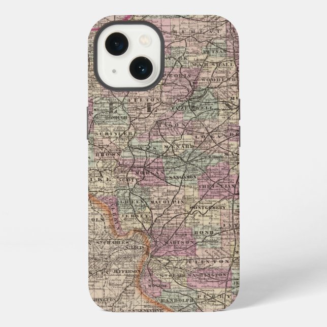 Illinois 10 iPhone case (Back)