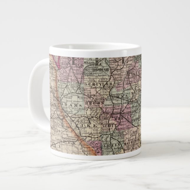 Illinois 10 large coffee mug (Front Left)