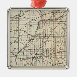 Illinois 13 metal tree decoration