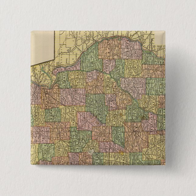 Illinois 2 15 cm square badge (Front)