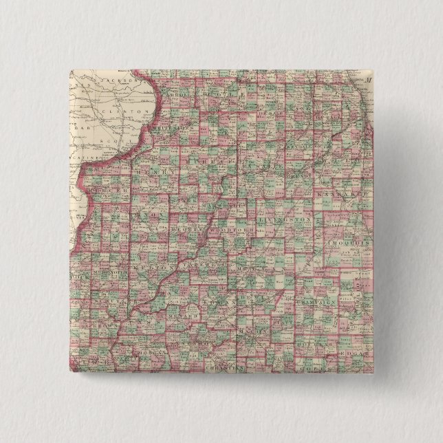 Illinois 3 15 cm square badge (Front)