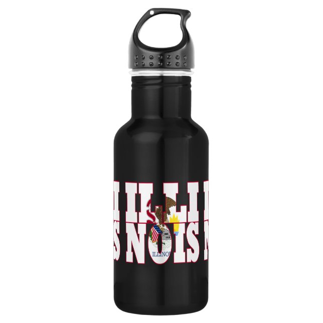 Illinois 532 Ml Water Bottle (Front)
