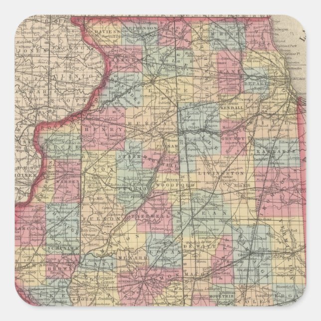 Illinois 7 square sticker (Front)
