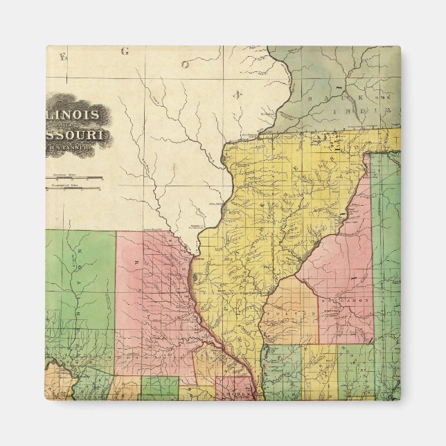 Illinois and Missouri Magnet (Front)