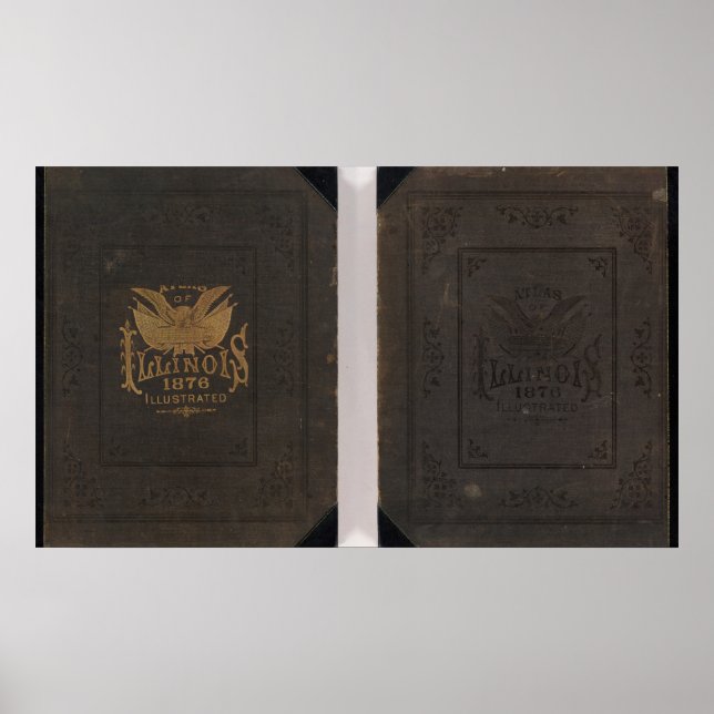 Illinois, atlas of the State Poster (Front)