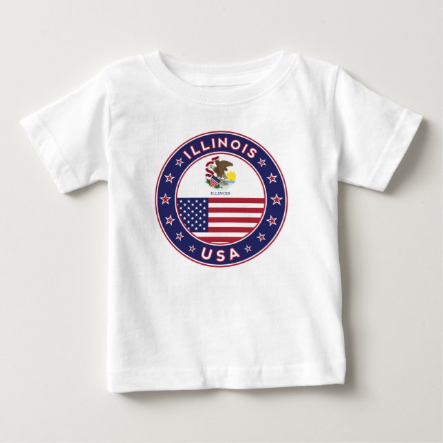 Illinois Baby T-Shirt (Front)