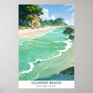  Illinois Beach State Park, Illinois Poster