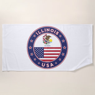 Illinois Beach Towel
