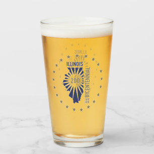 Illinois Bicentennial 1818-2018 Glass