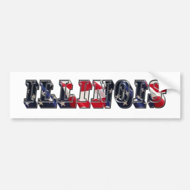 Illinois Bumper Sticker (Front)