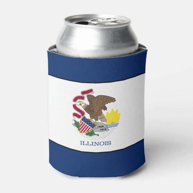 Illinois Can Cooler (Can Front)