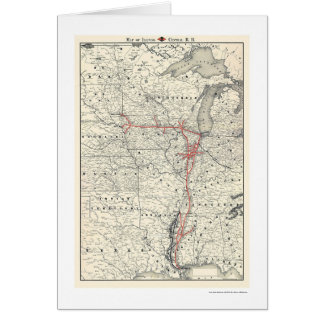 Illinois Central Railroad Map 1892