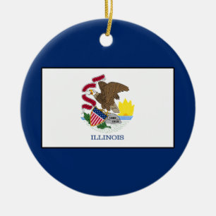 Illinois Ceramic Tree Decoration