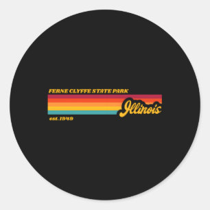 Illinois Ferne Clyffe State Park Classic Round Sticker
