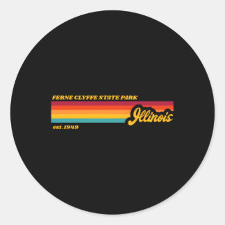 Illinois Ferne Clyffe State Park Classic Round Sticker