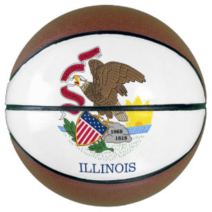 Illinois flag basketball