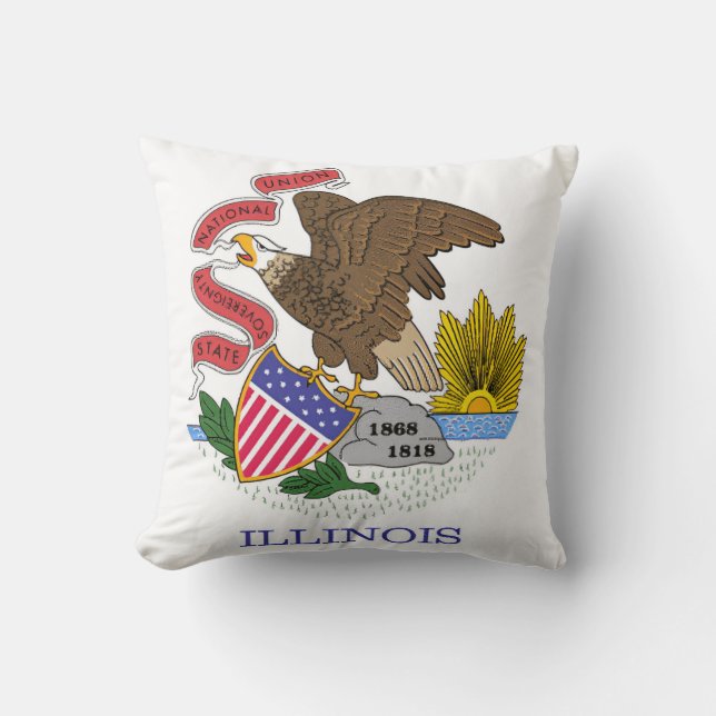 Illinois Flag Cushion (Front)