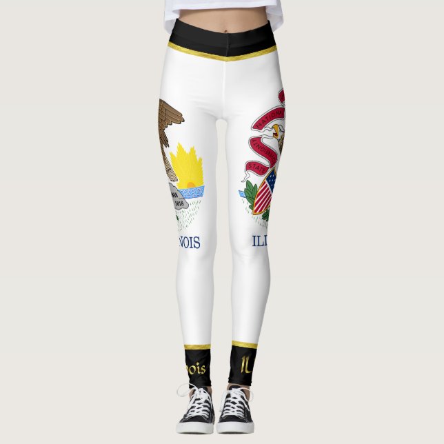 Illinois flag leggings (Front)