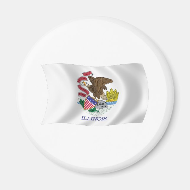Illinois Flag Magnet (Front)