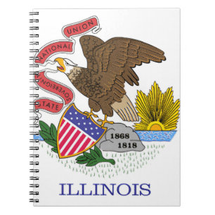 Illinois Flag Notebook