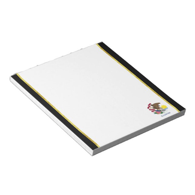 Illinois flag notepad (Angled)