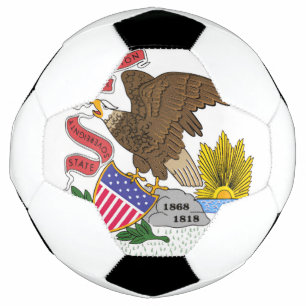 Illinois Flag Soccer Ball