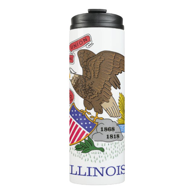 Illinois Flag Thermal Tumbler (Front)