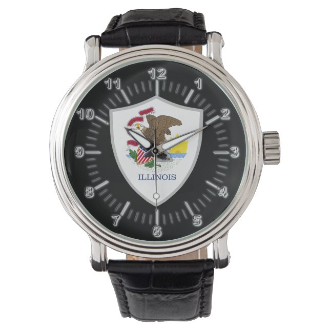 Illinois flag watch (Front)