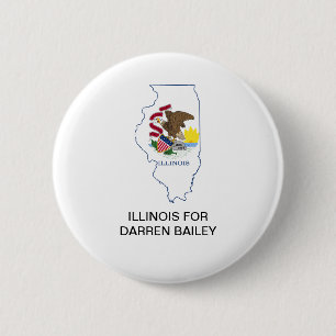 ILLINOIS for DARREN BAILEY GOVERNOR Button