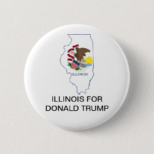 ILLINOIS for DONALD TRUMP 2020 Presidential Button