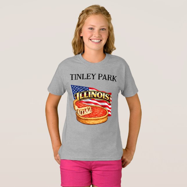 Illinois Girl's T-Shirt (Front Full)