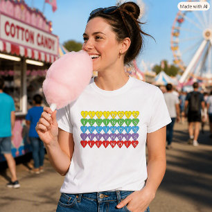 Illinois Heart Love Colourful Illinois Pride T-Shirt