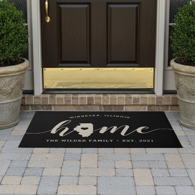 Illinois Home State Personalised Doormat (Creator Uploaded)
