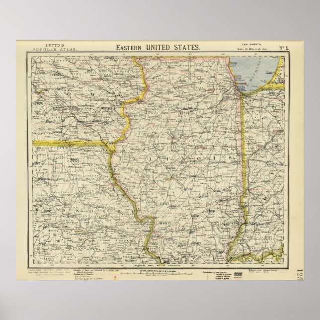 Illinois, Indiana, Iowa, Missouri Poster (Front)