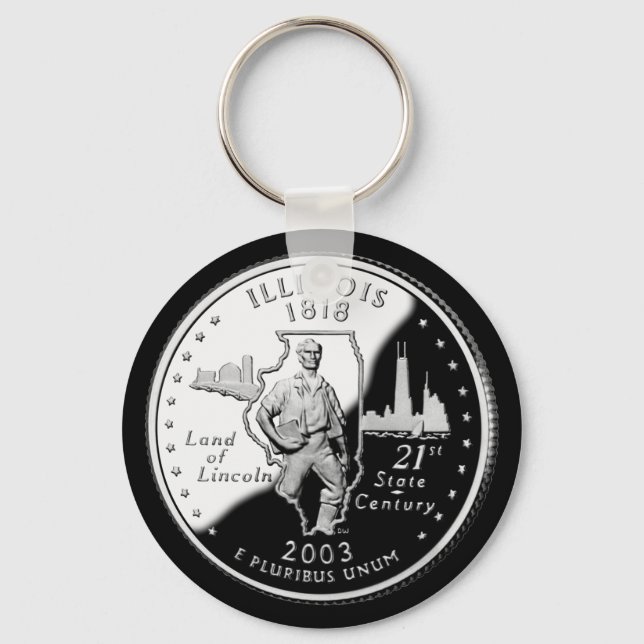 ILLINOIS KEY RING (Front)