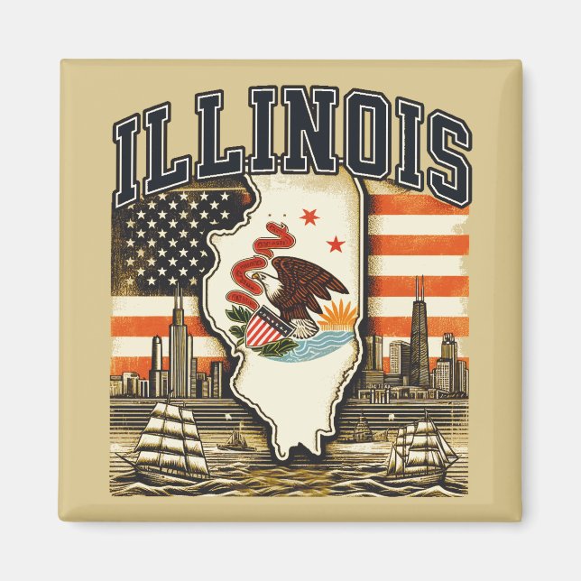 Illinois Magnet (Front)
