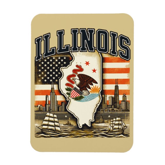 Illinois Magnet (Vertical)