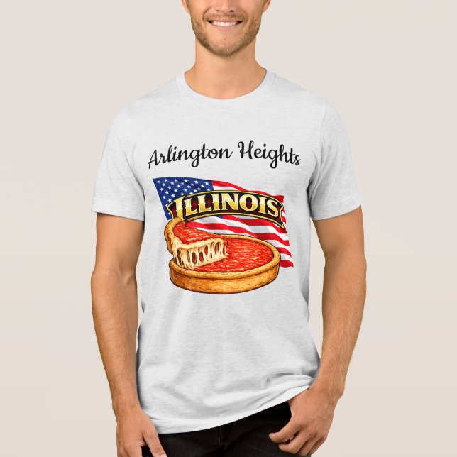 Illinois Men's Bella+Canvas Tri-Blend Shirt (Front)