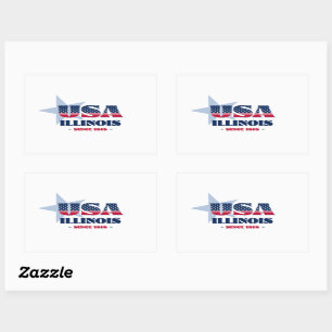 Illinois My Home State Sticker