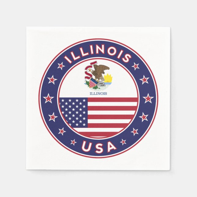 Illinois Napkin (Front)