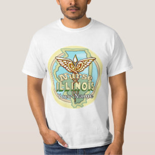 Illinois Nurse Caduceus T-Shirt