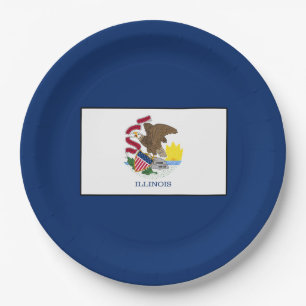 Illinois Paper Plate