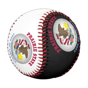 ILLINOIS PRAIRIE STATE FLAG BASEBALL
