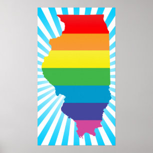 illinois pride. poster