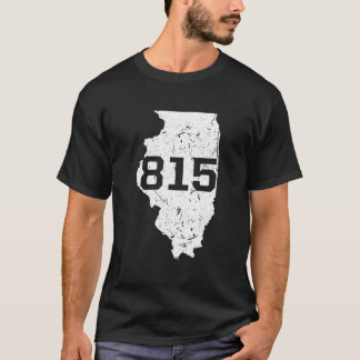 Illinois Rockford Joliet Area Code 815 Midwest T-Shirt