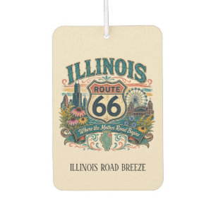 Illinois Route 66 Mother Road Fresh Drive Car Air Freshener