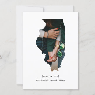Illinois Save the Date Photo Card