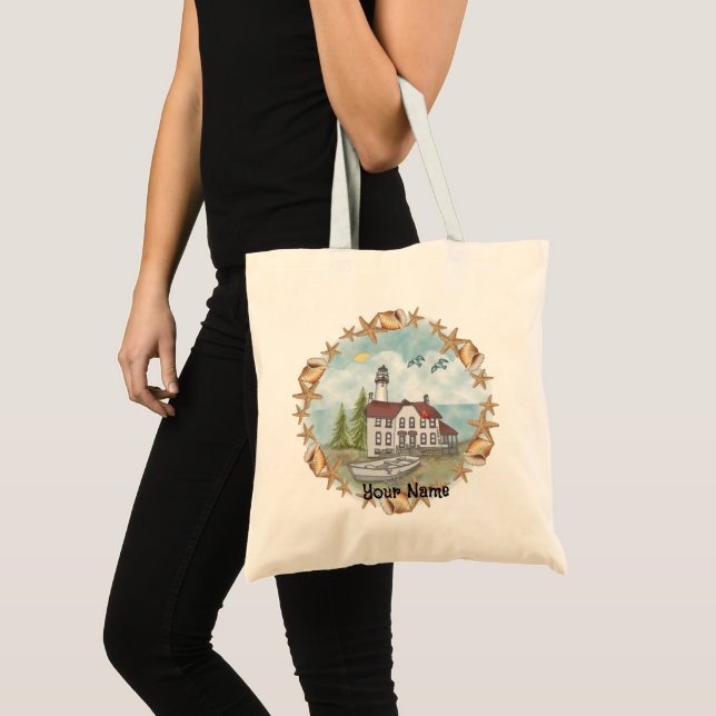 Illinois Shells Lighthouse  Tote Bag  (Front (Product))
